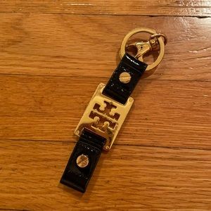 Tory Burch Black Gold Keychain